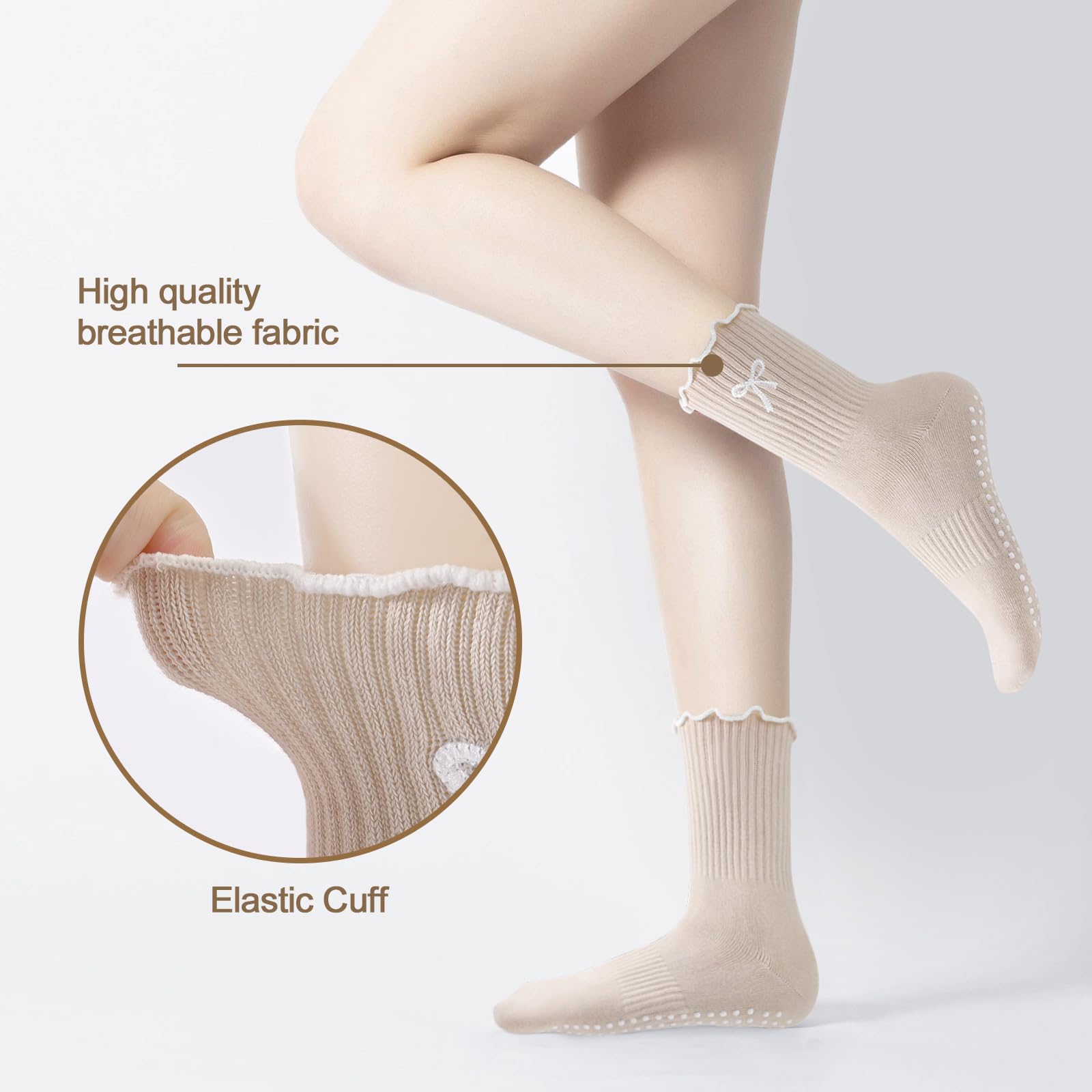 3 Pairs of Anti-Slip Grip Pila - огляд і ціна Medias Para Pilates Y Yoga